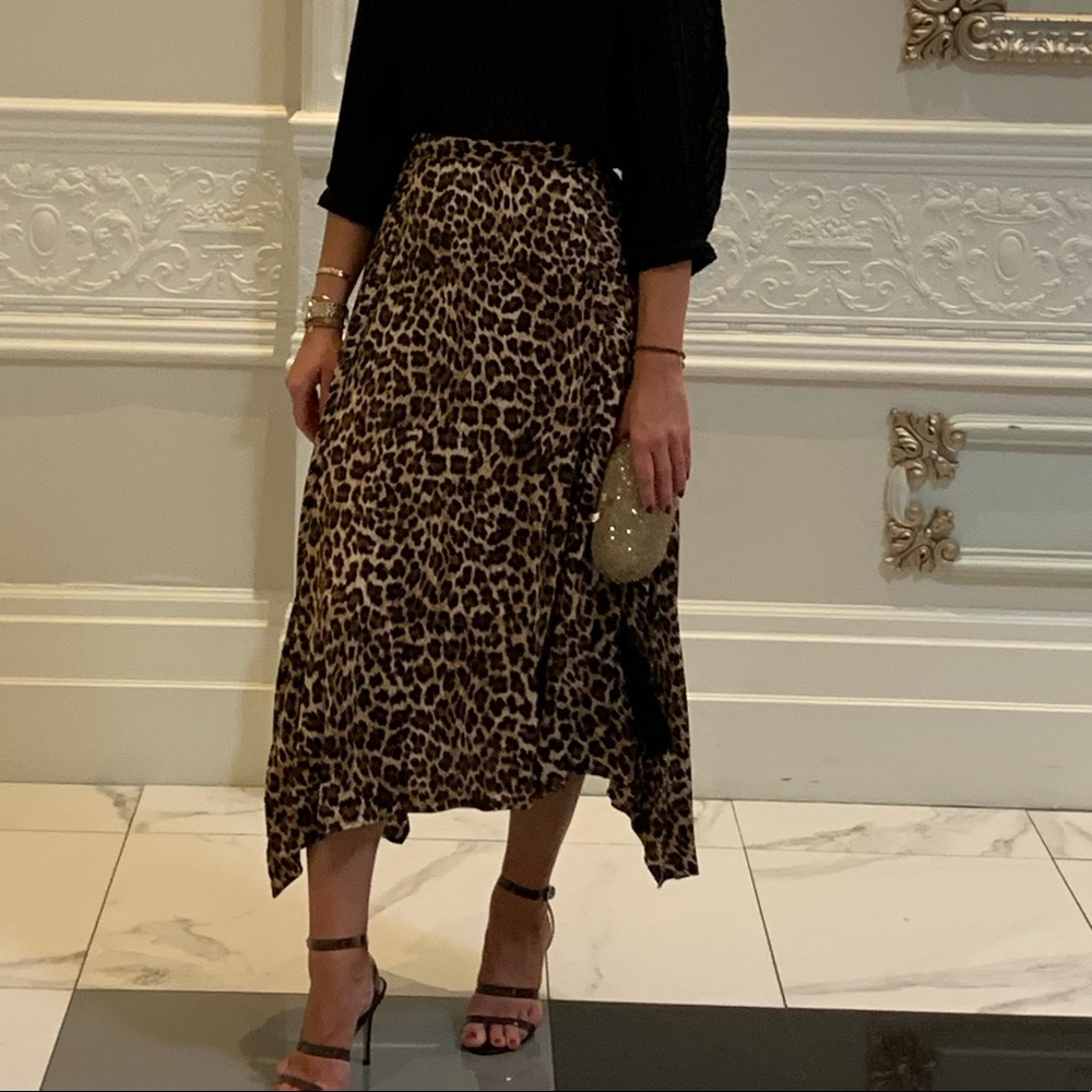 Silk Leopard Zara skirt